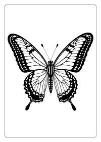 Swallowtail Butterfly Coloring Page