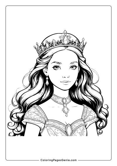 Princess Coloring Page