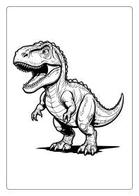 Tyrannosaurus Rex Dinosaur Coloring Page