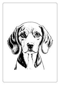 Beagle Coloring Page