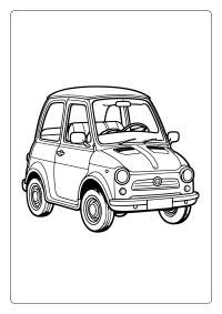 Cute Car Coloring Page