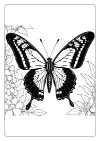 Queen Alexandra&#039;s Birdwing Butterfly Coloring Page